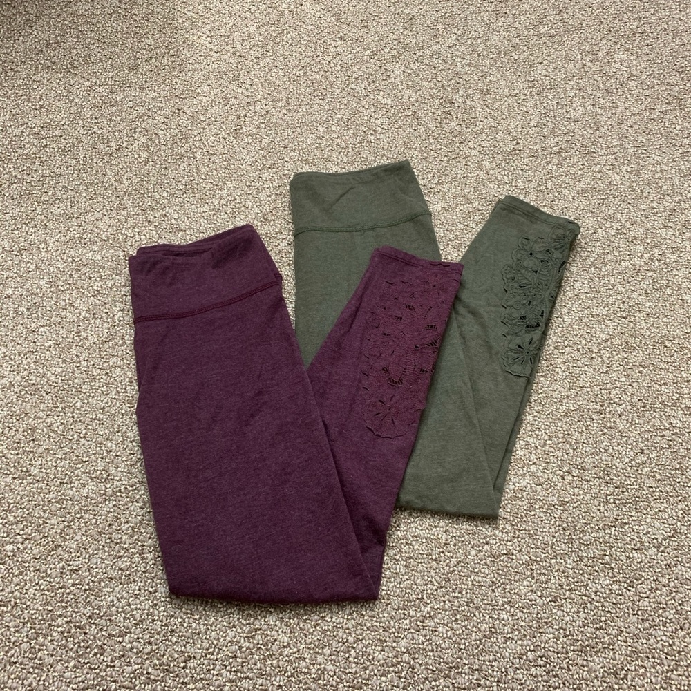 2 PAIR. AERIE leggings